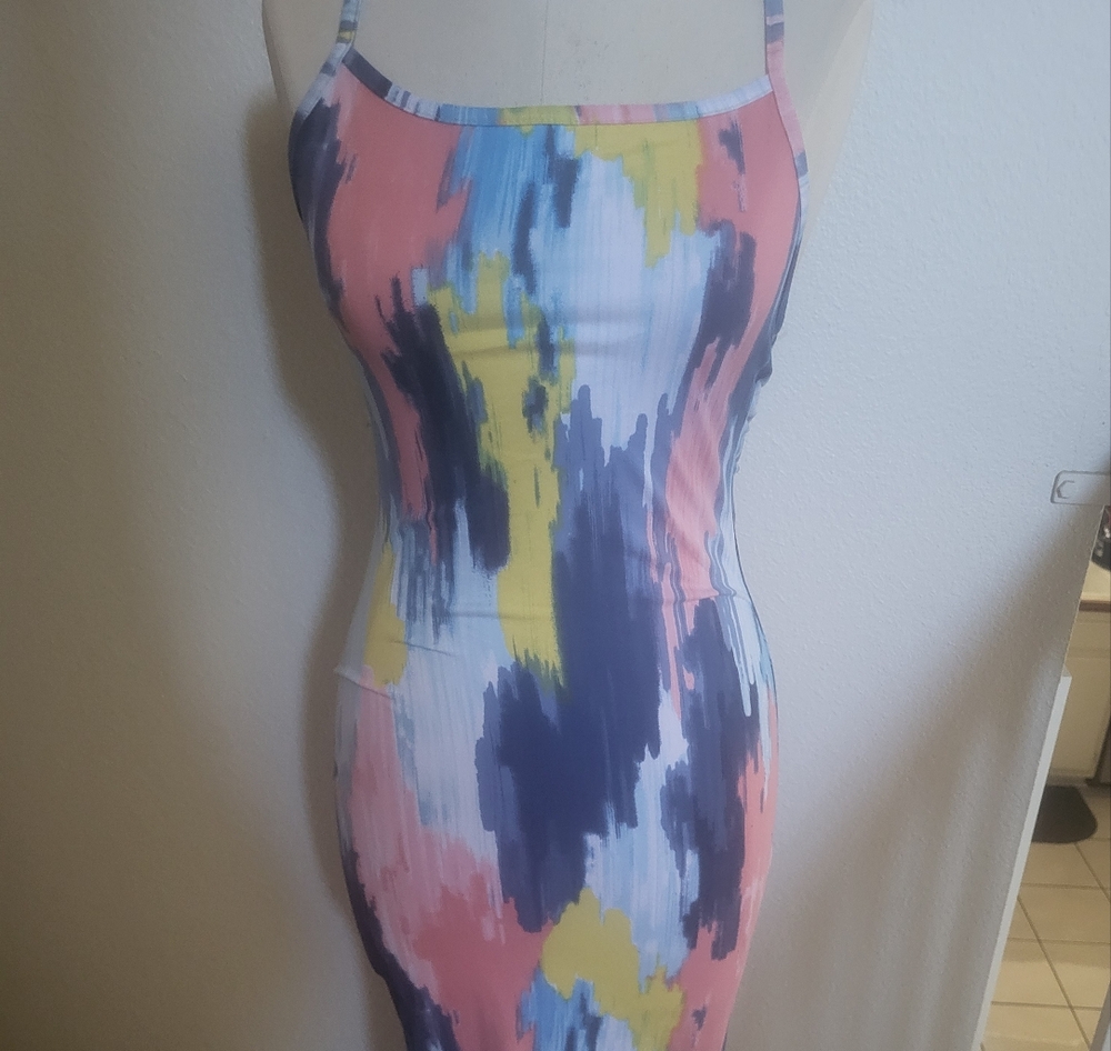Colorful Abstract Bodycon Dress